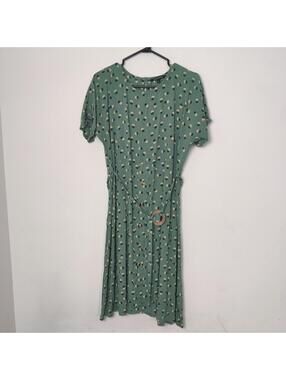 Chemistry Green Polka Dot Midi Dress Size XL Summer